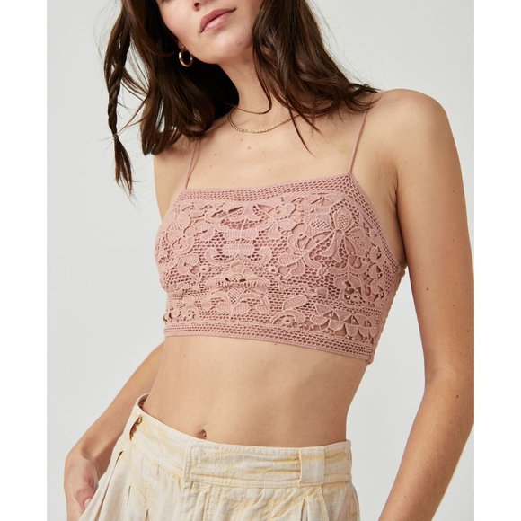 🎉LAST CHANCE🎉 FREE PEOPLE FP One Lyra Bralette / Rose - Picture 2 of 5